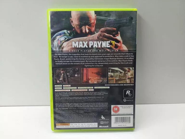 MAX PAYNE 3 XBOX 360