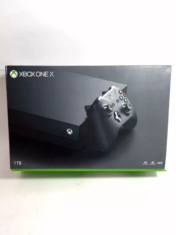KONSOLA MICROSOFT XBOX ONE X 1TB + PAD CZARNA 5 GRY PUDEŁKO