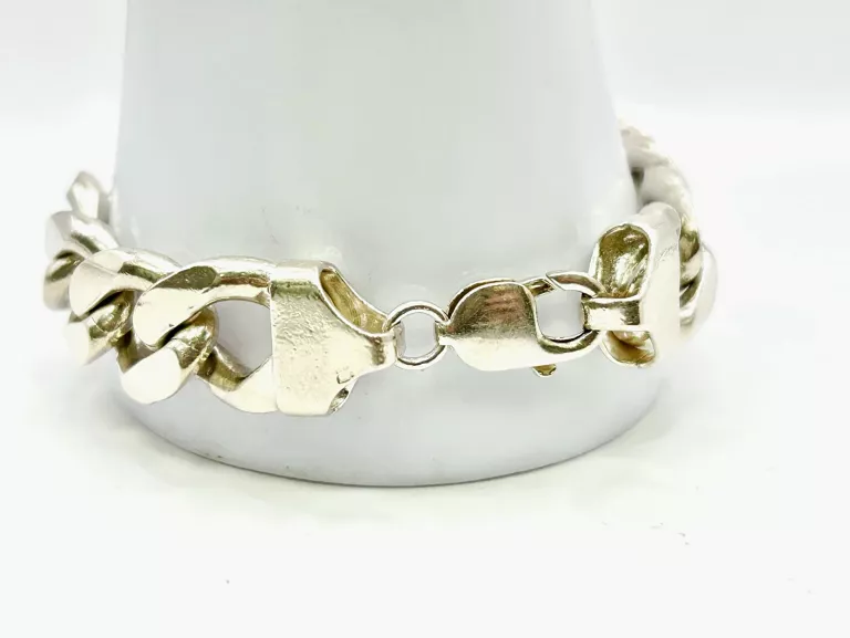 MASYWNA SREBRNA BRANSOLETKA 925 94,34 G 23 CM