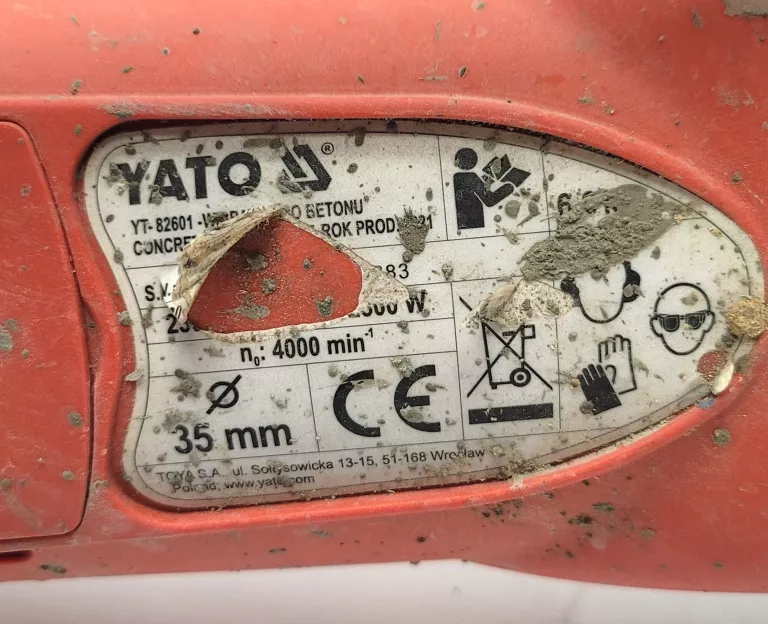 WIBRATOR DO BETONU YATO YT-82601 / BUŁAWA