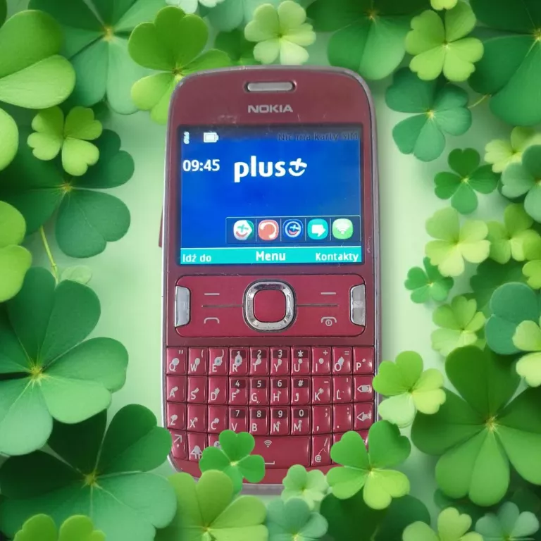 TELEFON NOKIA 302 CZERWONA/BEZ ŁAD