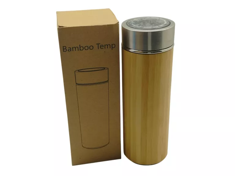 BAMBOO TEMP KUBEK TERMICZNY 400ML Z TERMOMETREM