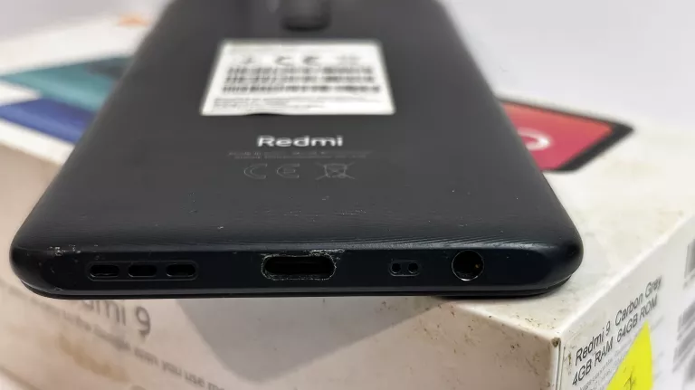 TELEFON XIAOMI REDMI 9 4 GB / 64 GB USZKODZONY