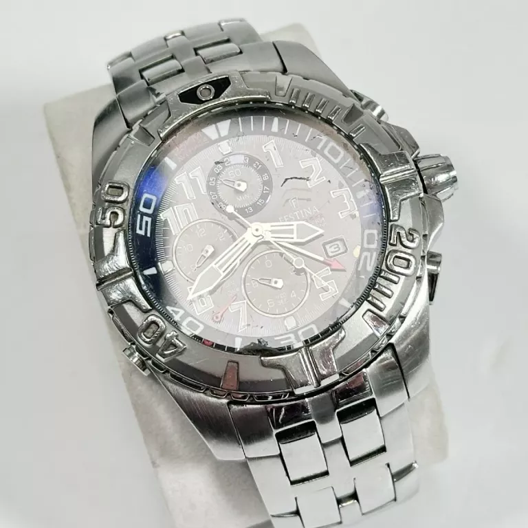 ZEGAREK MĘSKI CHRONO BIKE FESTINA 16095 SREBRNY