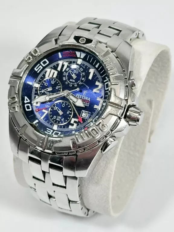ZEGAREK MĘSKI CHRONO BIKE FESTINA 16095 SREBRNY