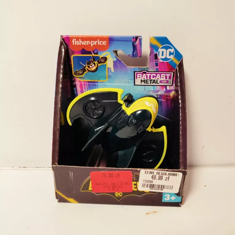 FISHER PRICE - BATWHEELS - BATMAN POZJAD BATWING SAMOLOT - HYB67