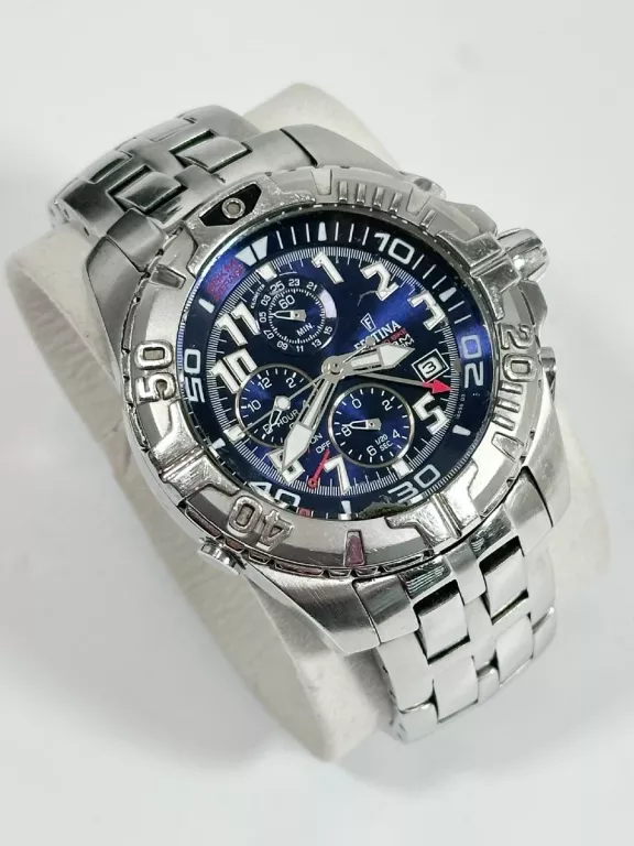 ZEGAREK MĘSKI CHRONO BIKE FESTINA 16095 SREBRNY
