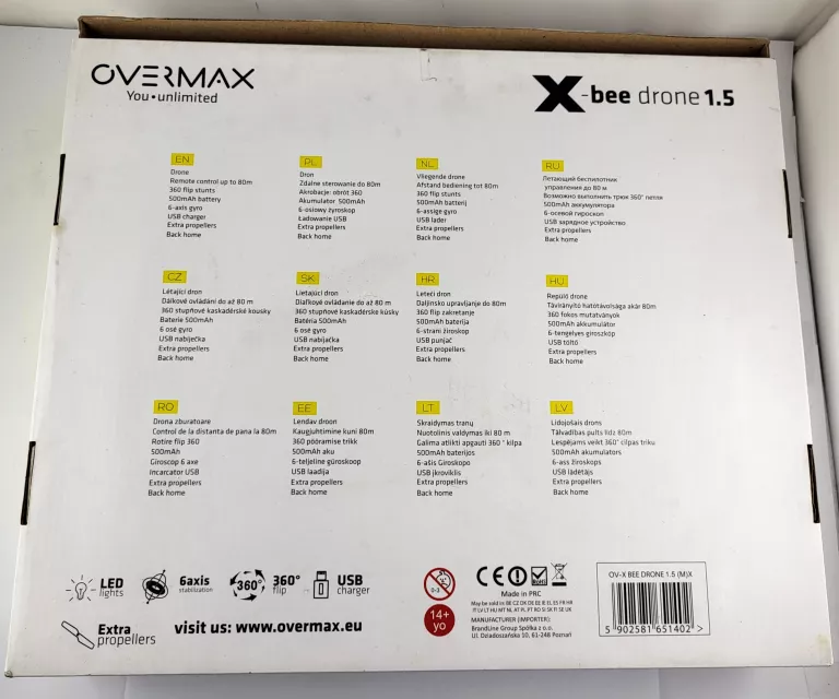 DRON OVERMAX X-BEE 1,5 KOMPLET