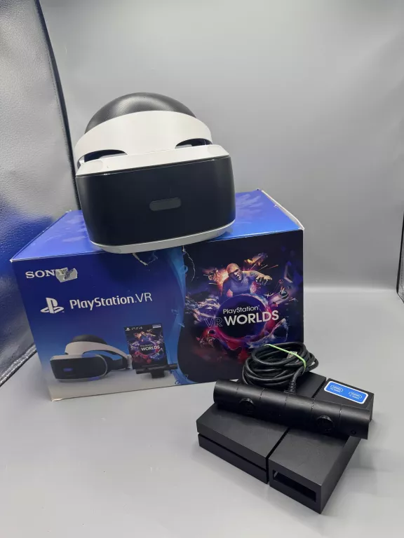 GOGLE PLAYSTATION VR PS4 +KAMERA VR+OKABLOWANIE+PUDEŁKO