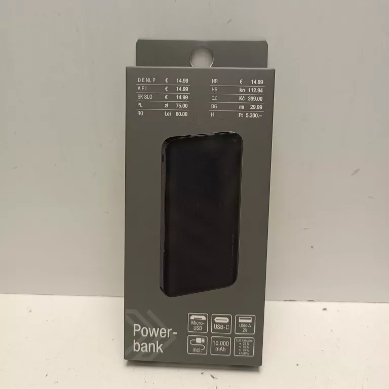 POWERBANK CZARNY 10000 MAH