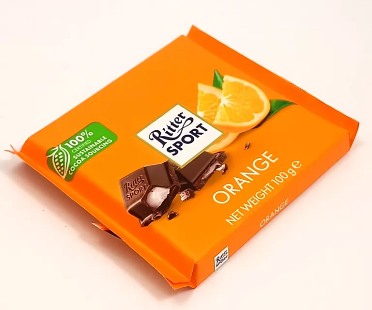 CZEKOLADA MLECZNA RITTER SPORT ORANGE 100G