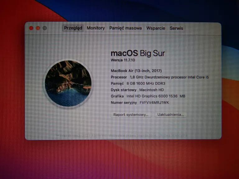 APPLE MACBOOK AIR A1466 (2017)
