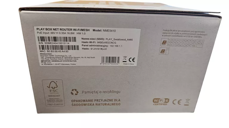 PLAY BOX NET ROUTER NME5410