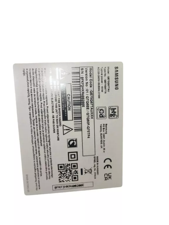 TELEWIZOR SAMSUNG QE75Q67TA 75 CALI PILOT