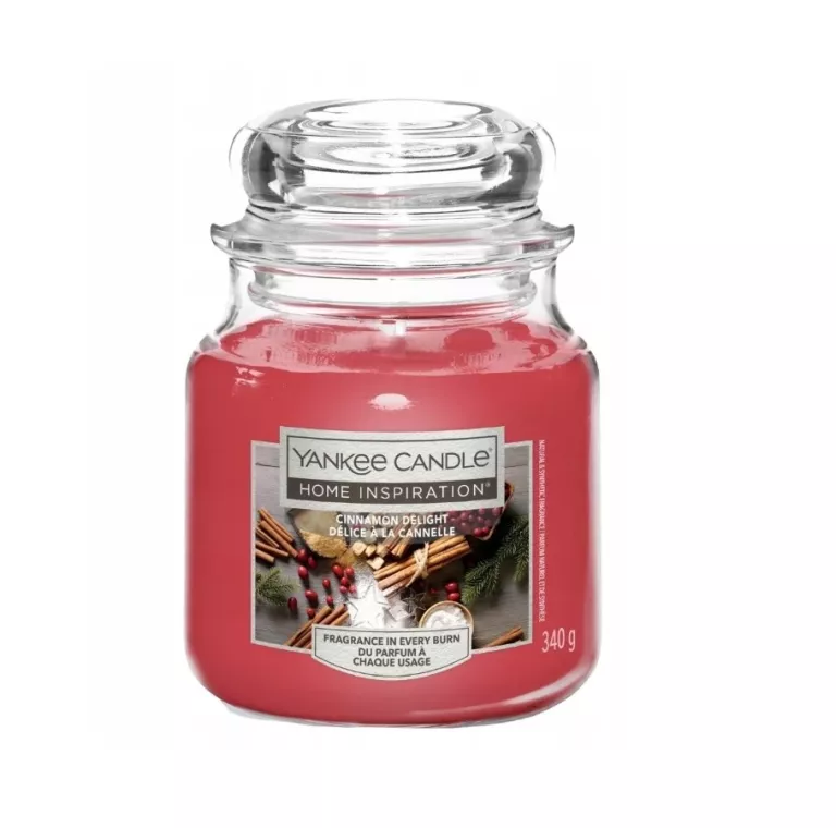 YANKEE CANDLE HI ŚWIECA CINNAMON DELIGHT 340G