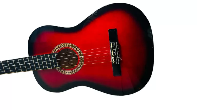 GITARA KLASYCZNA MSA CZERWONO CZARNA STAN DOBRY