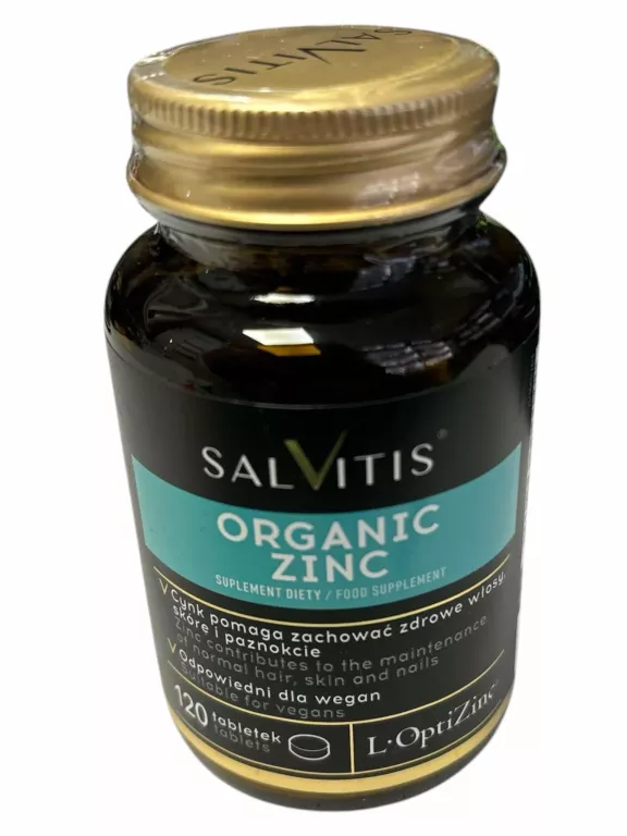 SALVITIS ORGANIC ZINC, TABLETKI POWLEKANE, 120 SZT.