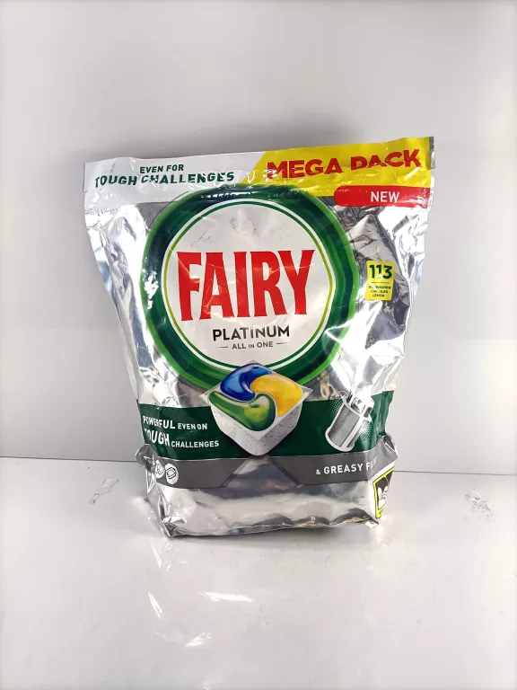 FAIRY PLATINUM YELLOW LEMON 113 SZT KAPSUŁKI TABLETKI DO ZMYWARKI