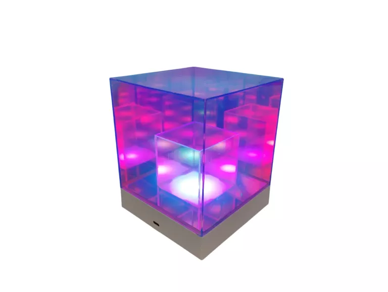 LETHE ”SZEŚCIAN W SZEŚCIANIE” LAMPA DEKORACYJNA LED RGB