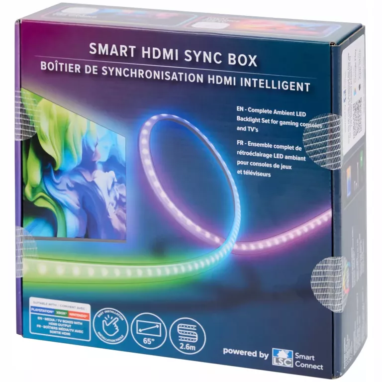 OŚWIETLENIE LED SMART HDMI SYNC BOX LSC SMART CONNECT 2.6M