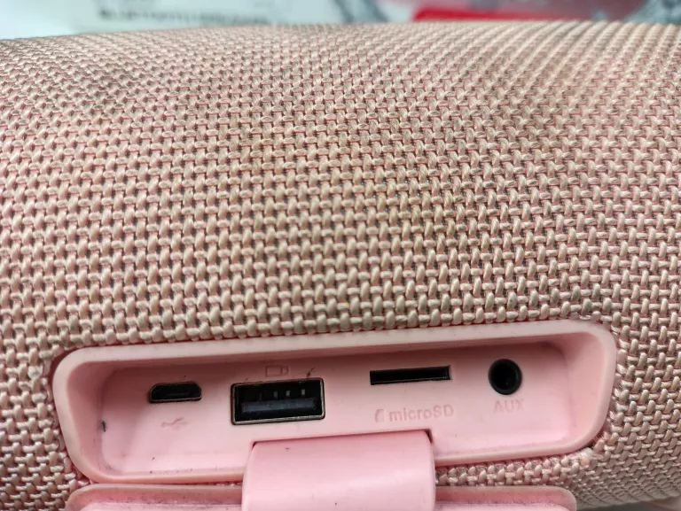GŁOŚNIK MOBILNY XMUSIC BTS800P RÓŻOWY KOMPLET