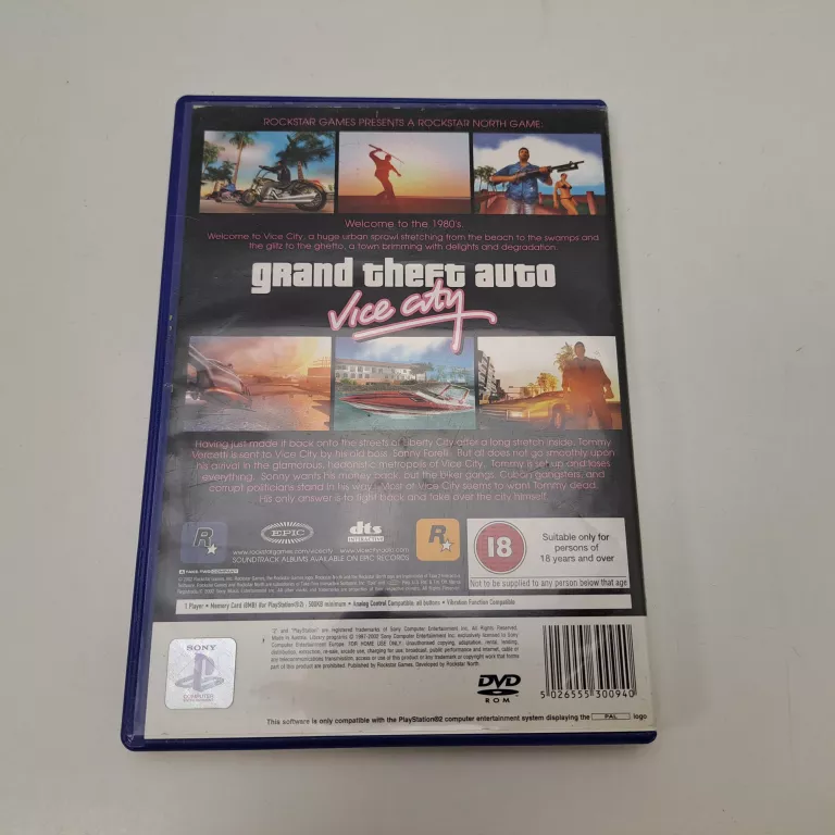 GRAND THEFT AUTO GTA VICE CITY PS2