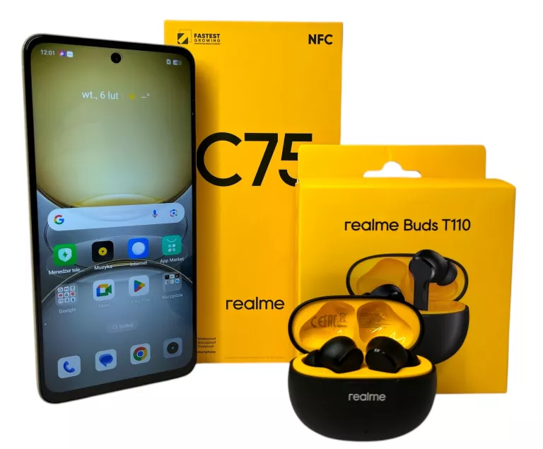 REALME C75 8/256GB JAK NOWY! + SŁUCHAWKI BUDS T110