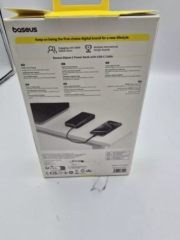 POWERBANK BASEUS 20000 MAH CZARNY