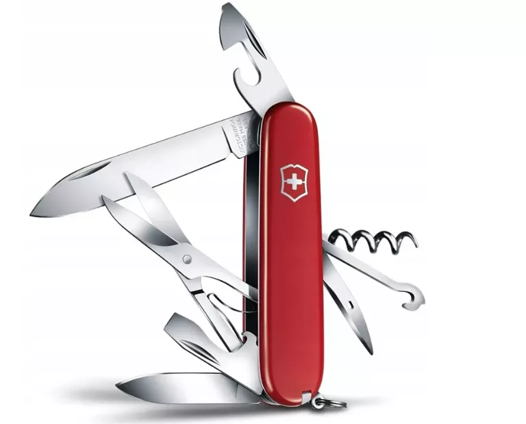 SZWAJCARSKI SCYZORYK VICTORINOX 1.3703 CLIMBER 91MM 14 FUNKCJI CZERWONY