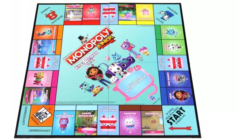 GRA MONOPOLY JUNIOR: KOCI DOMEK GABI PEŁNE WYDANIE PL