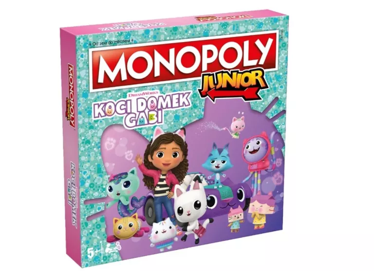 GRA MONOPOLY JUNIOR: KOCI DOMEK GABI PEŁNE WYDANIE PL