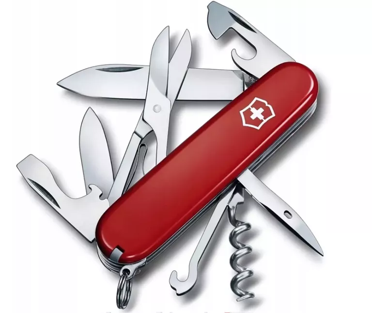 SZWAJCARSKI SCYZORYK VICTORINOX 1.3703 CLIMBER 91MM 14 FUNKCJI CZERWONY