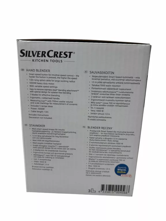 BLENDER SILVERCREST 1000W KOMPLET