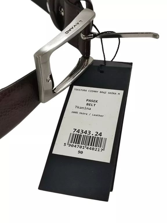 PASEK SKÓRZANY MĘSKI LAVARD 74343.24