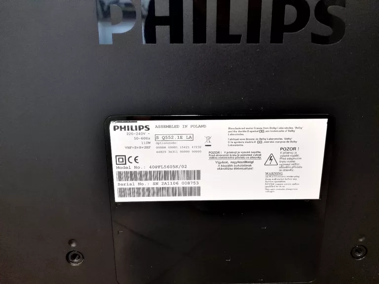 TELEWIZOR PHILIPS 40PFL5605K /02 40 " LED FULL HD USB Z PILOTEM