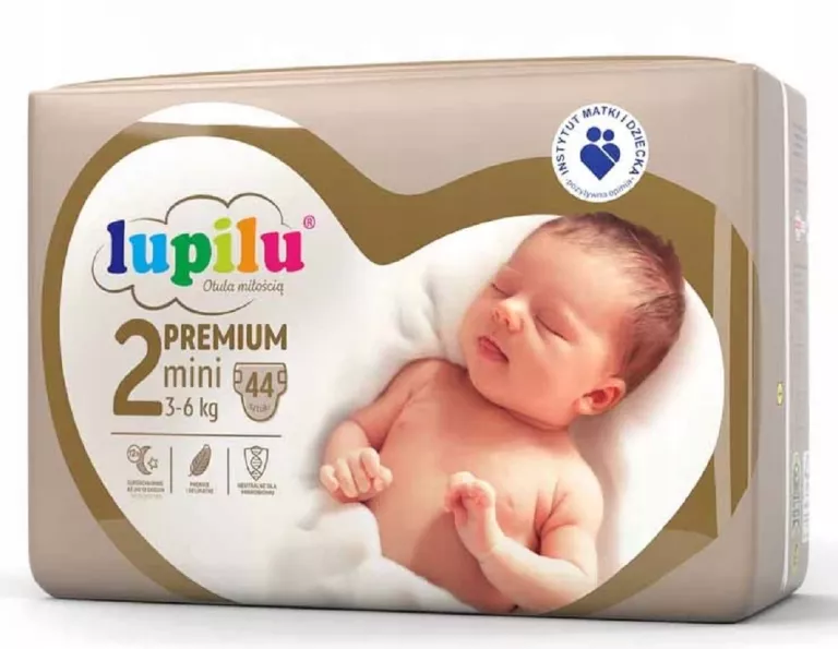 PIELUSZKI LUPILU PREMIUM 2 MINI 44SZT 3-6KG