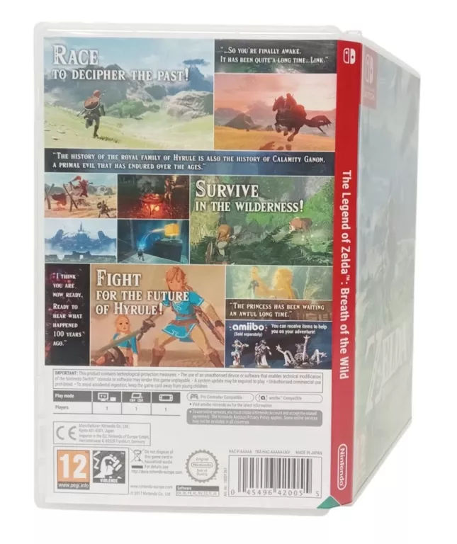 THE LEGEND OF ZELDA BREATH OF THE WILD NINTENDO SWITCH