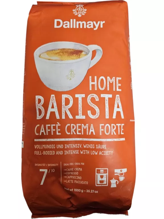 KAWA ZIARNISTA DALLMAYR HOME BARISTA CAFFE CREMA FORTE 1000 G / 1KG 7/10