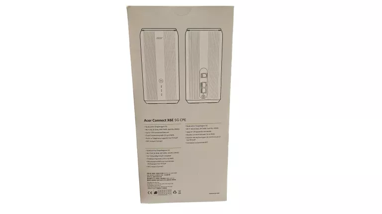 ROUTER ACER CONNECT X6E 5G CPE WIFI 6E 6GHZ 5G I 4G LTE
