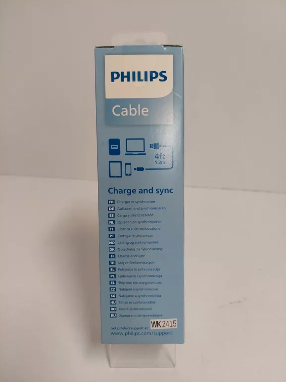 KABEL PHILIPS USB - USB TYP C 1 M CZARNY