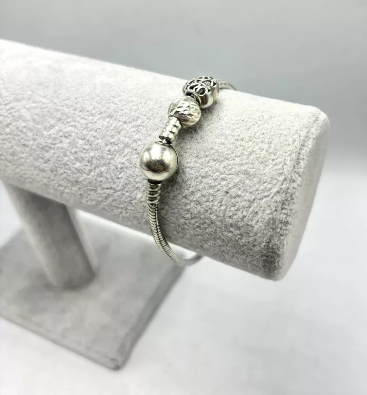 ŚLICZNA SREBRNA BRANSOLETKA 925 15,53G