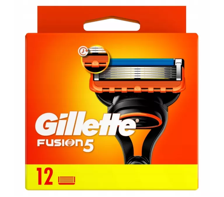 GILLETTE FUSION5 WKŁADY OSTRZA WYMIENNE 12SZT