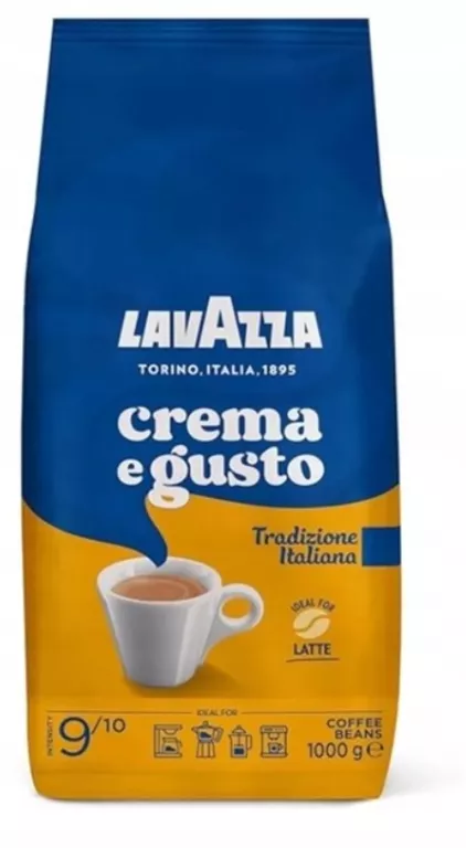 KAWA ZIARNISTA LAVAZZA CREMA E GUSTO TRADIZIONE ITALIANA 1000G