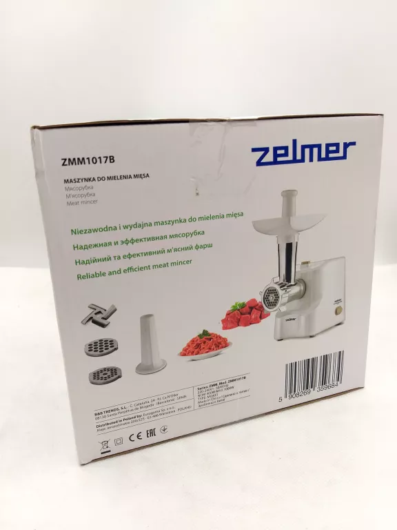 MASZYNKA DO MIELENIA ZELMER ZMM1017B KOMPLET #IGŁA