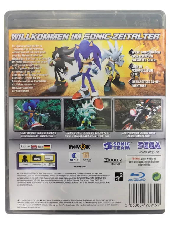 SONIC THE HEDGEHOG PS3