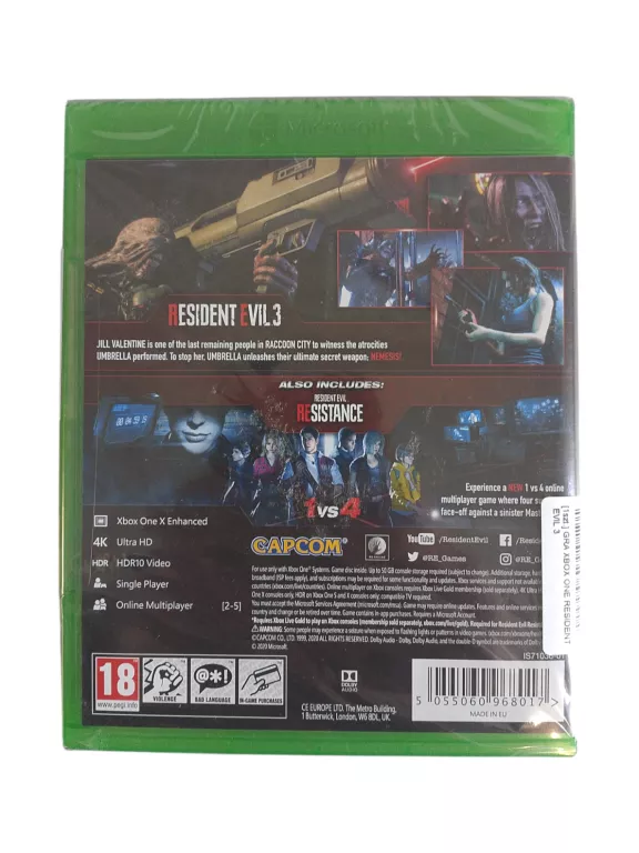 GRA XBOX ONE RESIDENT EVIL 3