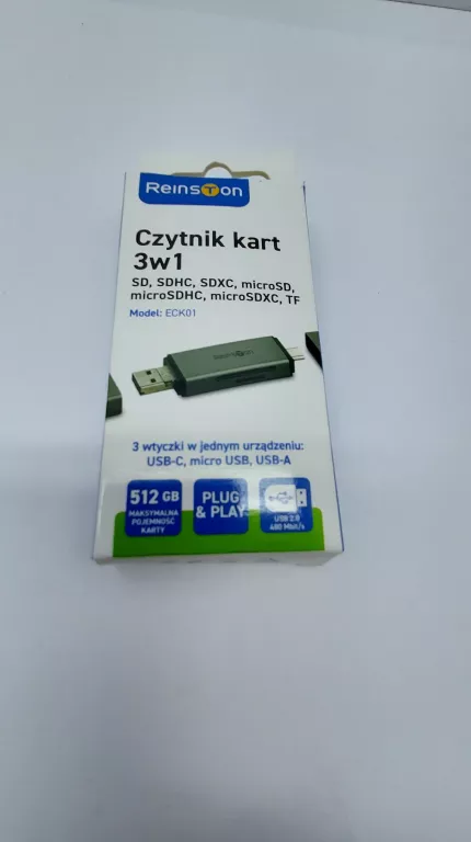 REINSTON CZYTNIK KART PAMIĘCI 3 W 1