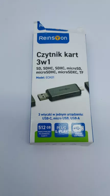 REINSTON CZYTNIK KART PAMIĘCI 3 W 1