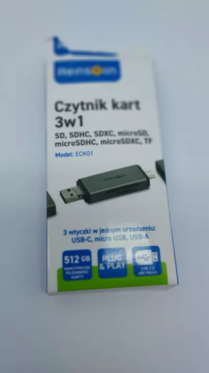 REINSTON CZYTNIK KART PAMIĘCI 3 W 1