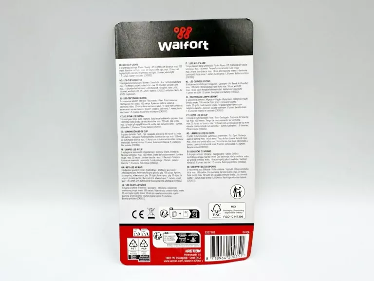 PRZYPINANE LAMPKI LED WALFORT